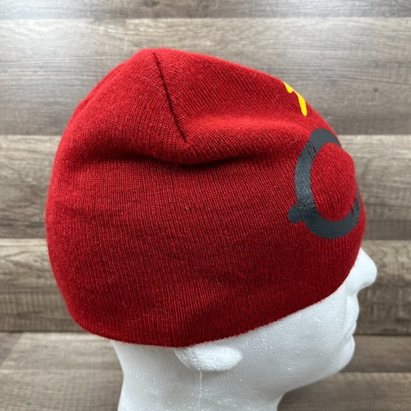 Harry Potter Beanie Winter Hat Maroon Youth One Size Wizard - Picture 4 of 8